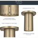 Ruehl 1 Light Champagne Bronze Flush Mount Ceiling Light